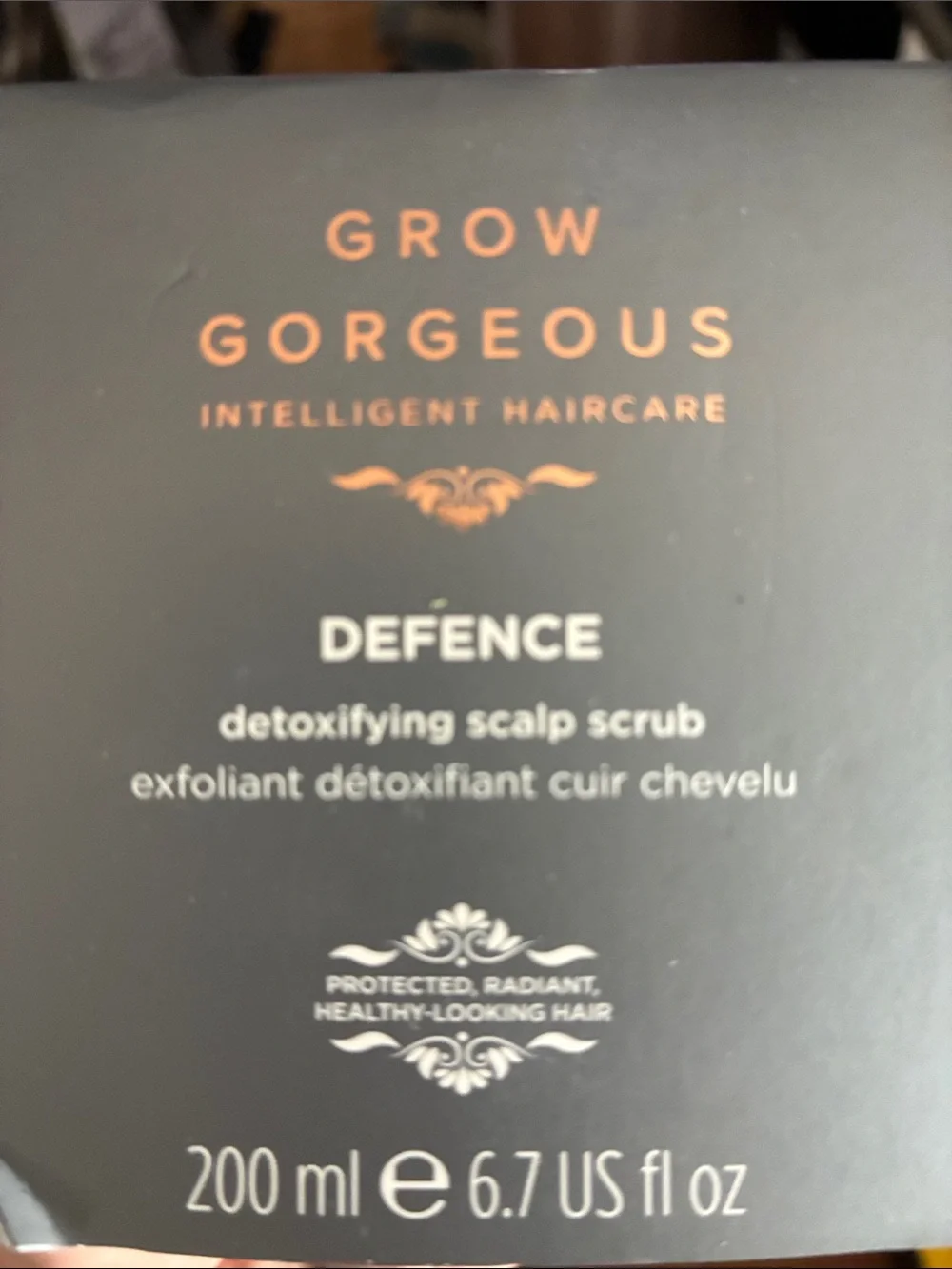 Grow Gorgeous Defence Detoxifying Scalp Scrub – Black